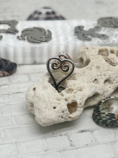 Silver Adinkra symbol necklace