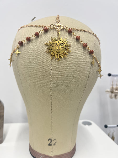 Blazing sun gold sandstone head chain