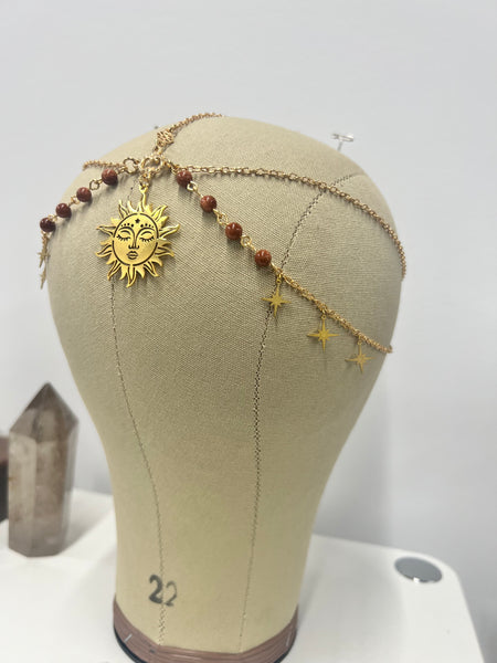 Blazing sun gold sandstone head chain