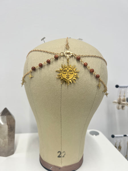 Blazing sun gold sandstone head chain