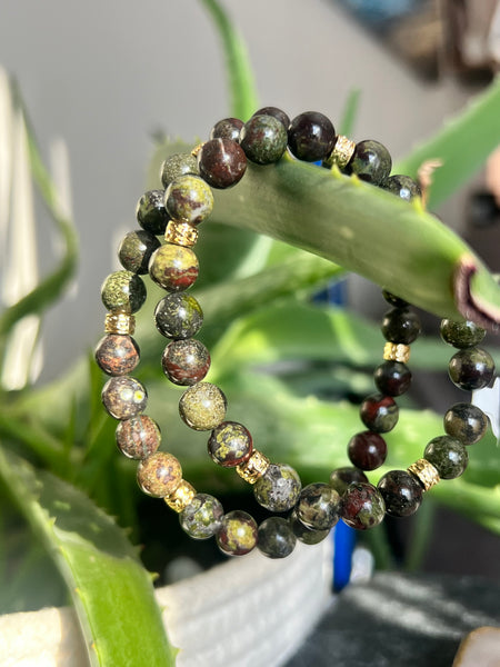 Dragon blood Jasper bracelet