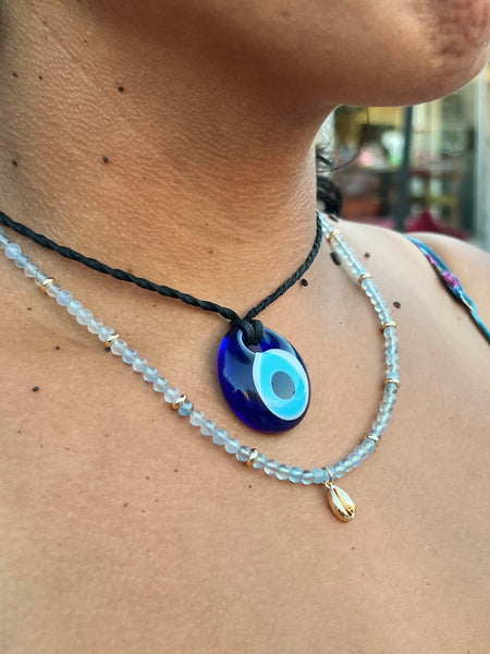 4mm Aquamarine choker