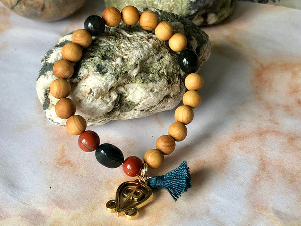 Sandalwood & Red Jasper & Mookaite
