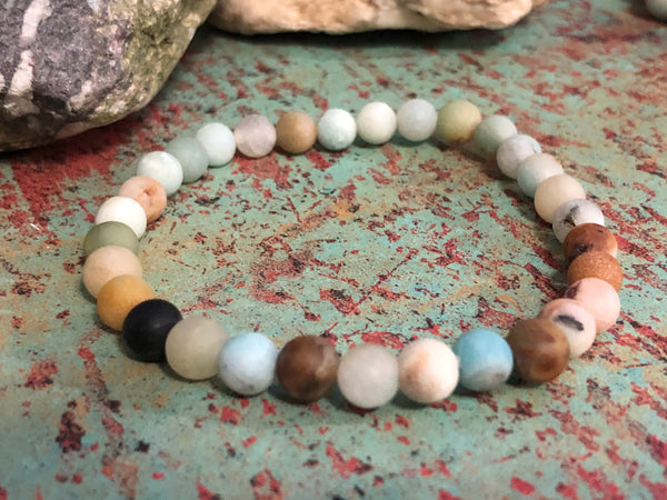 Amazonite 6mm or 8mm Bracelet