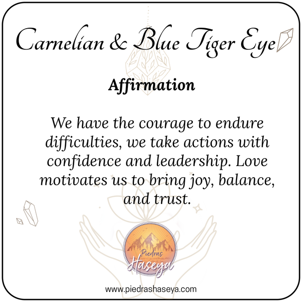 Carnelian & Blue tiger eye
