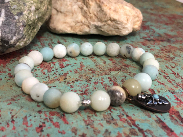 Amazonite 6mm or 8mm Bracelet