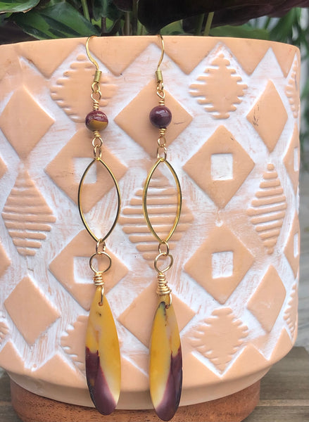 Australian Mookaite Jasper earrings