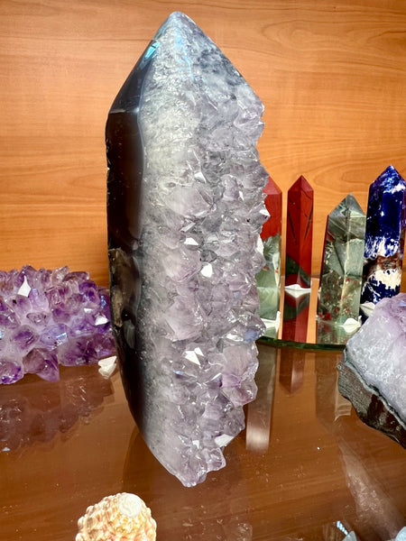 Stalactite amethyst tower
