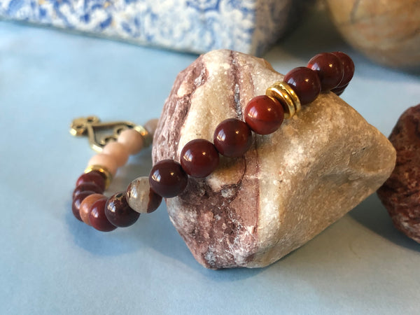 Red Jasper & Moonstone