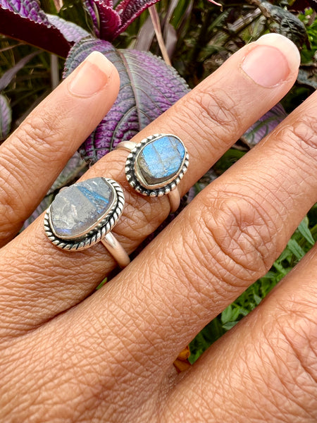 Labradorite sterling silver 925 ring