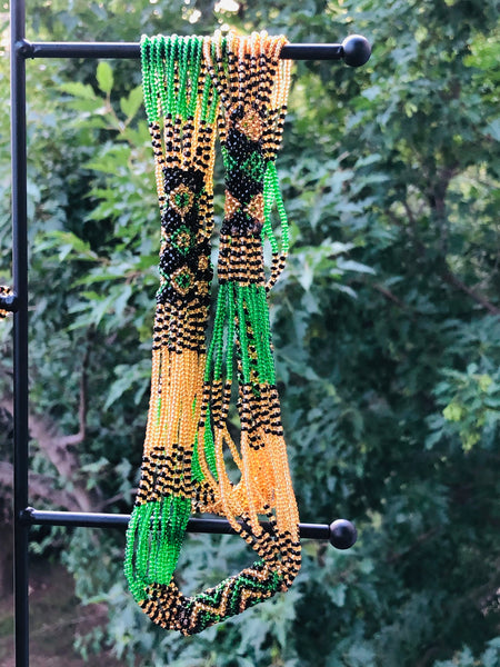 African beaded Zulu necklace
