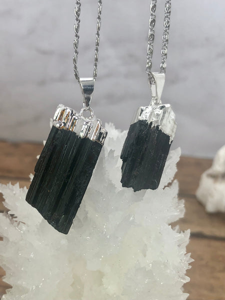 Raw Tourmaline necklace