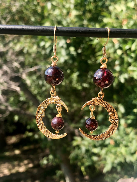 Crescent moon earrings