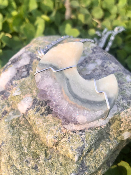Stalactite amethyst moon