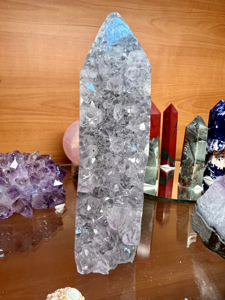 Stalactite amethyst tower