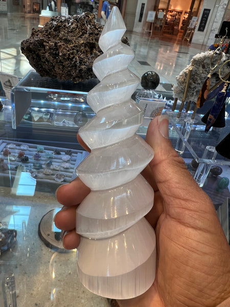 Selenite spiral tower