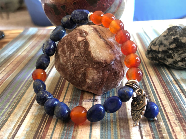 Lapis Lazuli & Carnelian