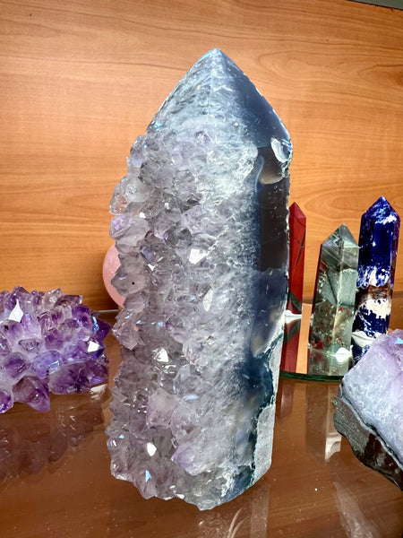 Stalactite amethyst tower