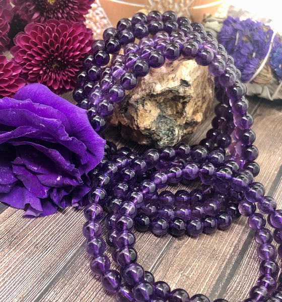 6mm amethyst bracelet