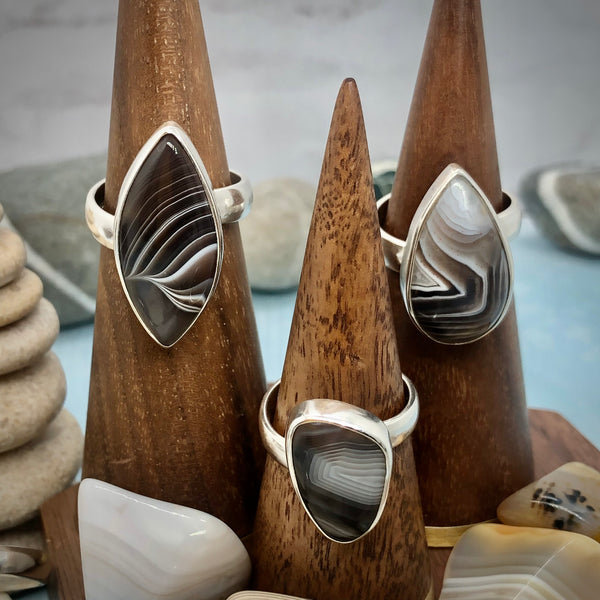 Botswana Agate Sterling silver 925 ring