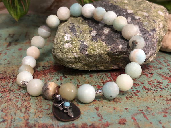Amazonite 6mm or 8mm Bracelet