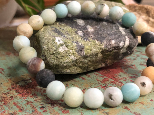 Amazonite 6mm or 8mm Bracelet
