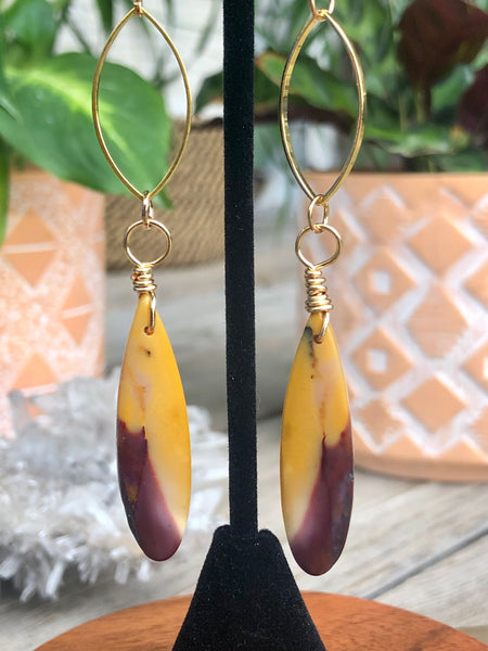 Australian Mookaite Jasper earrings