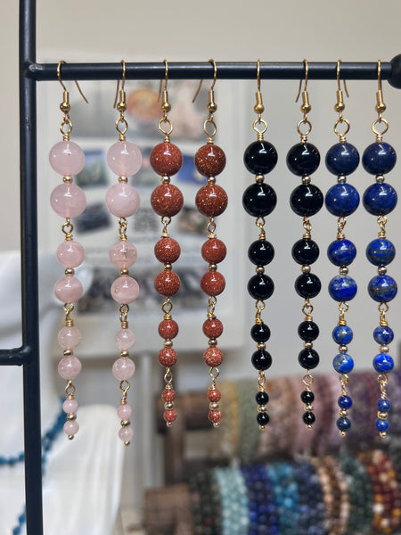 Long earrings elegant earrings