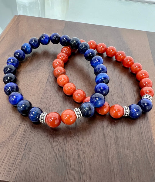 Carnelian & Blue tiger eye