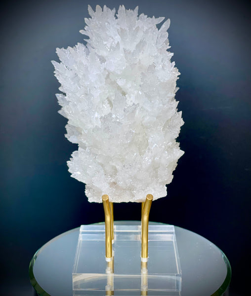 White Aragorite Calcite cluster