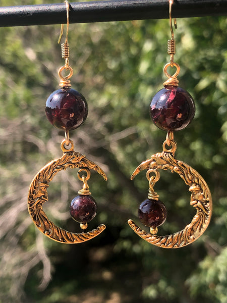 Crescent moon earrings