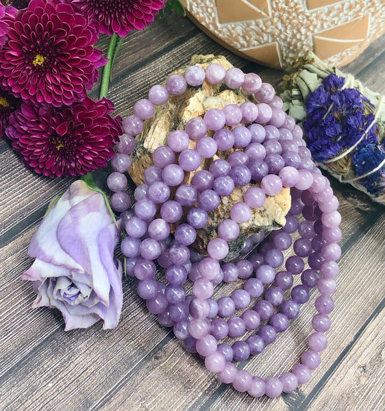 6mm Lepidolite bracelets
