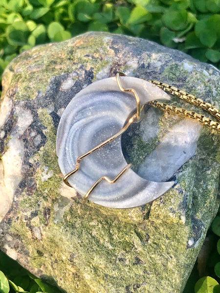 Raw aquamarine Sterling silver 925 necklace