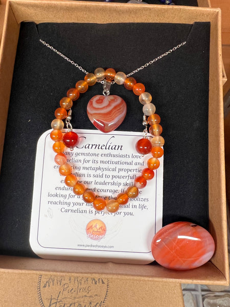 Carnelian gift set