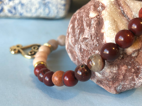 Red Jasper & Moonstone