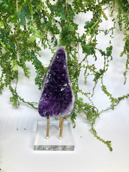 A Grade Raw Amethyst Free Standing Crystal From Uruguay