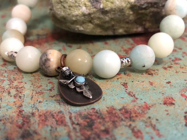 Amazonite 6mm or 8mm Bracelet
