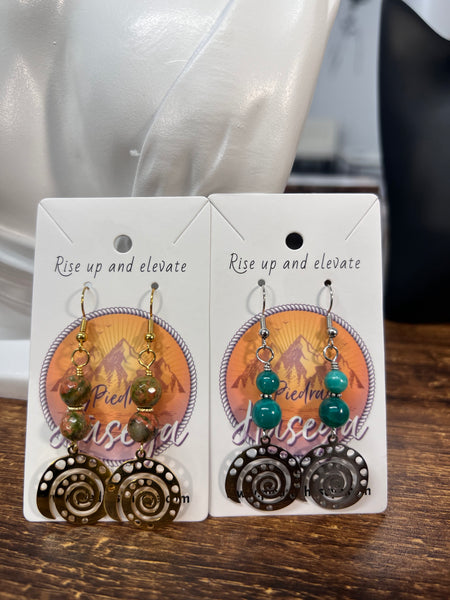 Snail shell earrings