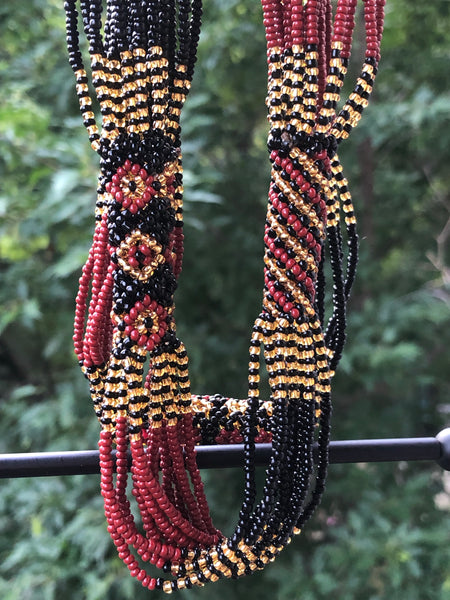 African beaded Zulu necklace