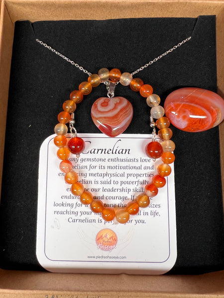Carnelian gift set