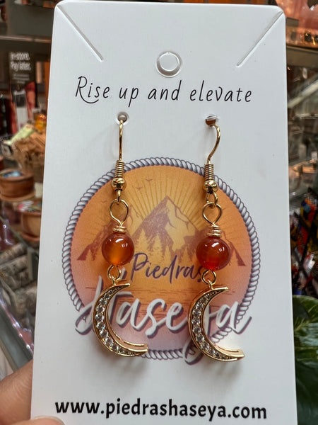 Crescent moon earrings