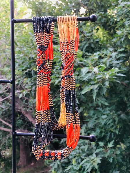 African beaded Zulu necklace