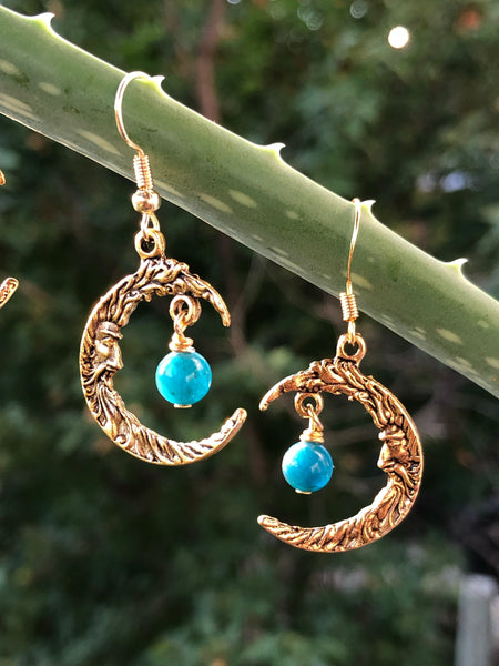 Crescent moon earrings