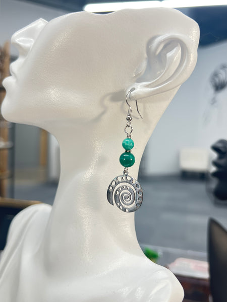 Snail shell earrings