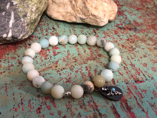 Amazonite 6mm or 8mm Bracelet