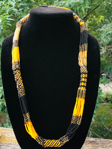 African beaded Zulu necklace