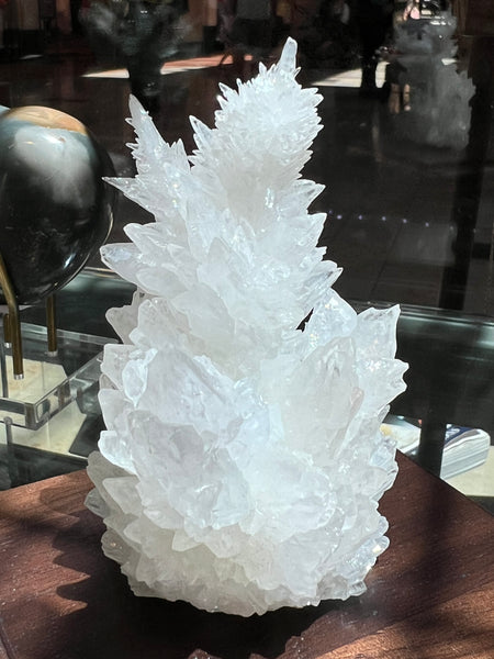 White Aragorite Calcite cluster