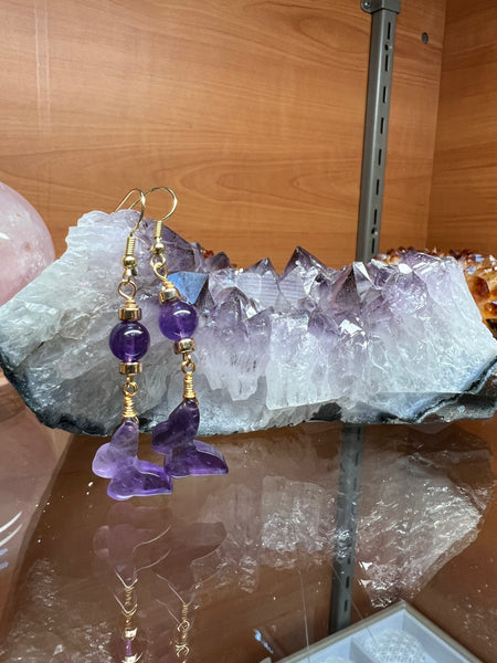 Butterfly crystal earrings