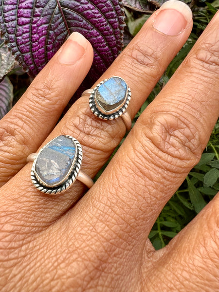 Labradorite sterling silver 925 ring