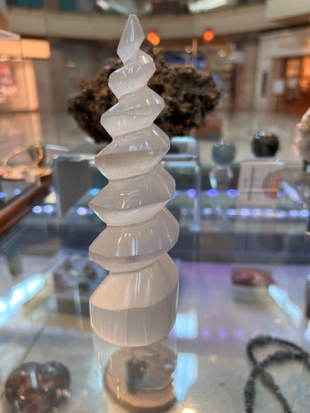 Selenite spiral tower